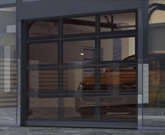 Панорамные ворота Алютех AluPro в Моздоке